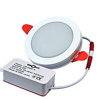 Вбудований led світильник 9Вт круглий 5000К 920Лм природній білий