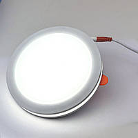 Врізний світлодіодний світильник 18Вт 5000К природній білий 1850Лм круглий