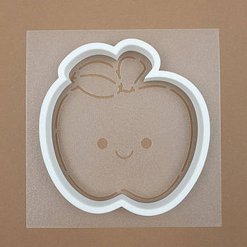 Набір вирубки з трафаретом Яблуко 11 см