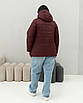 Осінні жіночі куртки  великих розмірів  48-70 бордовий, фото 5