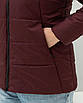 Осінні жіночі куртки  великих розмірів  48-70 бордовий, фото 6