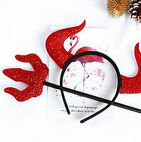 Ріжки-обруч чортика+паличка для Хеллоуїна