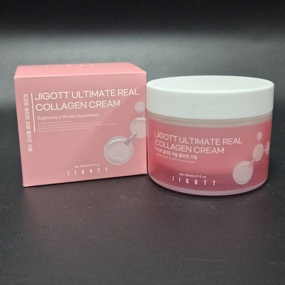 Крем для обличчя Jigott Ultimate Real Collagen Cream з колагеном, 150 мл, фото 1