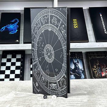 Нарди скляні Близнюки знак зодіаку 61×27×5 см на подарунок