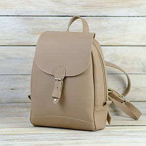 Жіночий рюкзак Женева з натуральної шкіри колір Мокко