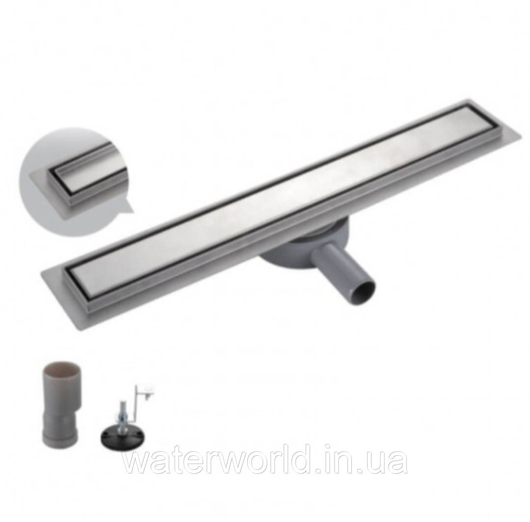 Душевой линейный трап ТМ. KOER Чехия FD 29 -70×300 из нержавеющей стали SUS304 с мокрым и сухим затвором