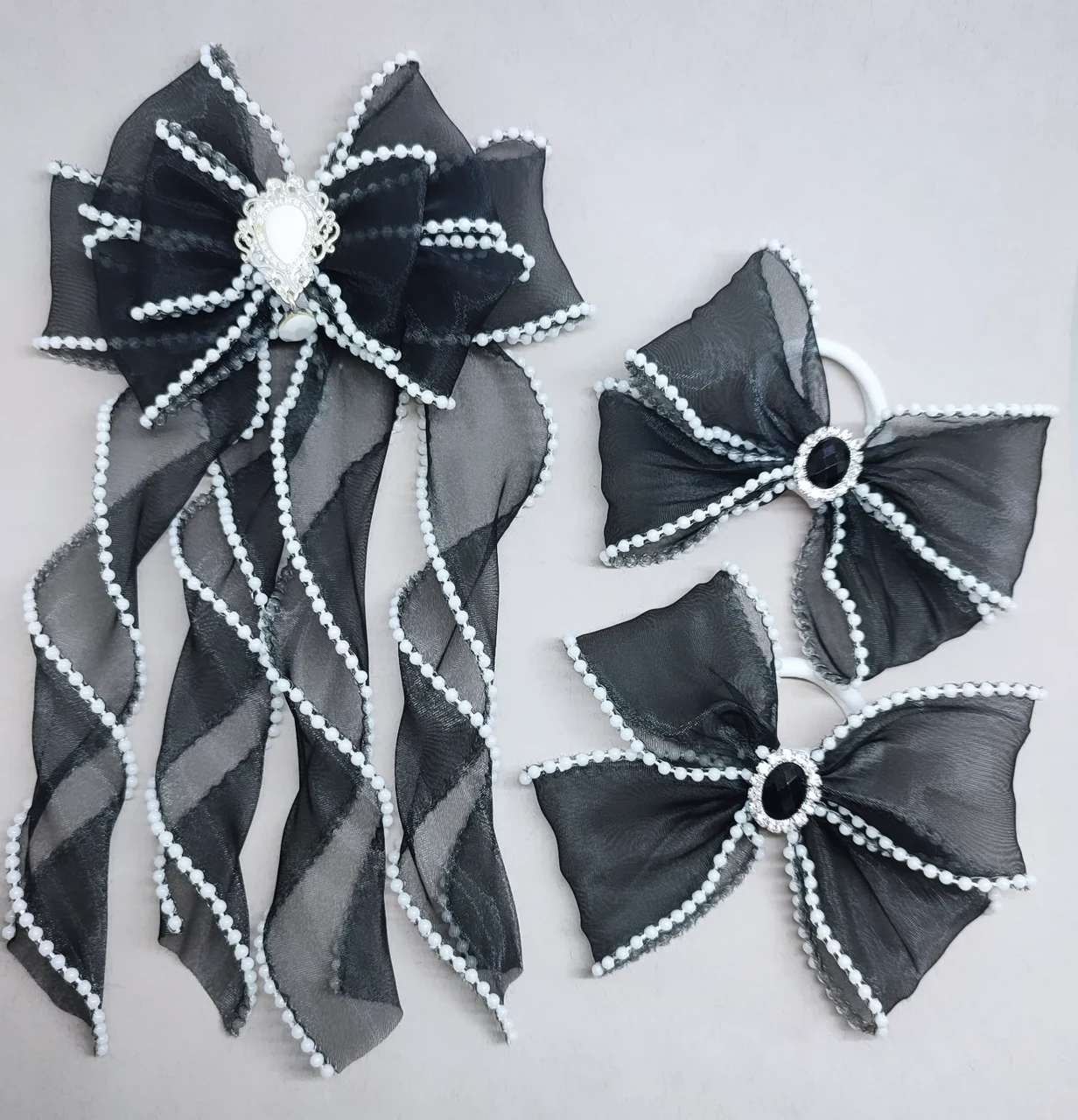 Набір шкільний бант заколка резинка Шкільні бантики Набор школьный шкільний нарядний бант, фото 1