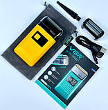 Чоловіча бритва VGR V-357 акумуляторна для різних типів гоління, Жовтий, фото 10