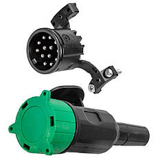 Вилка NB Parts 13-контактна 12 V з довгою подвійною вставкою 11004267, фото 3