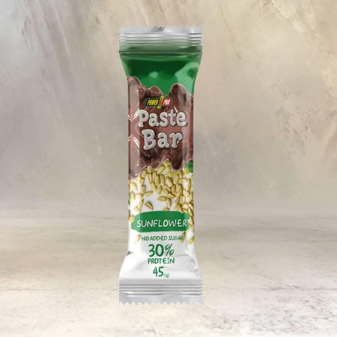 Батончик Paste Bar Power Pro із соняшником без цукру, 45 г, фото 1