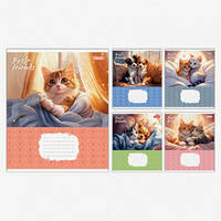 Зошит шкільний 1Вересня 12 аркушів коса лінія Pets Frinds (25)