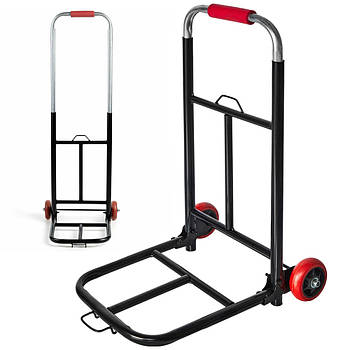 Складний візок на коліщатках, до 60кг, 90х42х27см / Складний транспортний візок / Вантажний візок