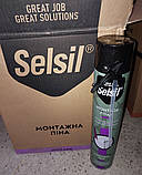 Піна поліуретанова монтажна професійна однокомпонентна  Selsil SELFOAM 750 мл/750 г ручна, фото 7