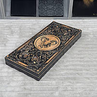 Нарди дерев'яні подарункові Козеріг 50×23 см довгі нарди та короткі нарди, фото 3