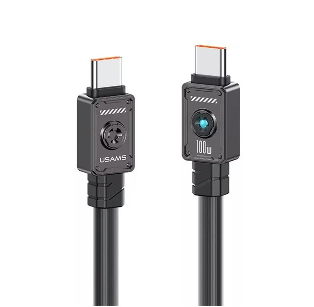 Кабель Type-C 1.2 m Usams US-SJ684 100W (SJ684USB01) чорний (коробка)
