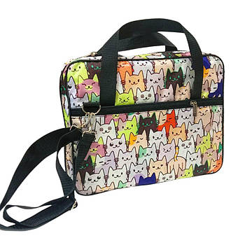 Сумка для художників А4 (35*27*7 см) Limbo тканинна з принтом ПА4-П1/27 Котики