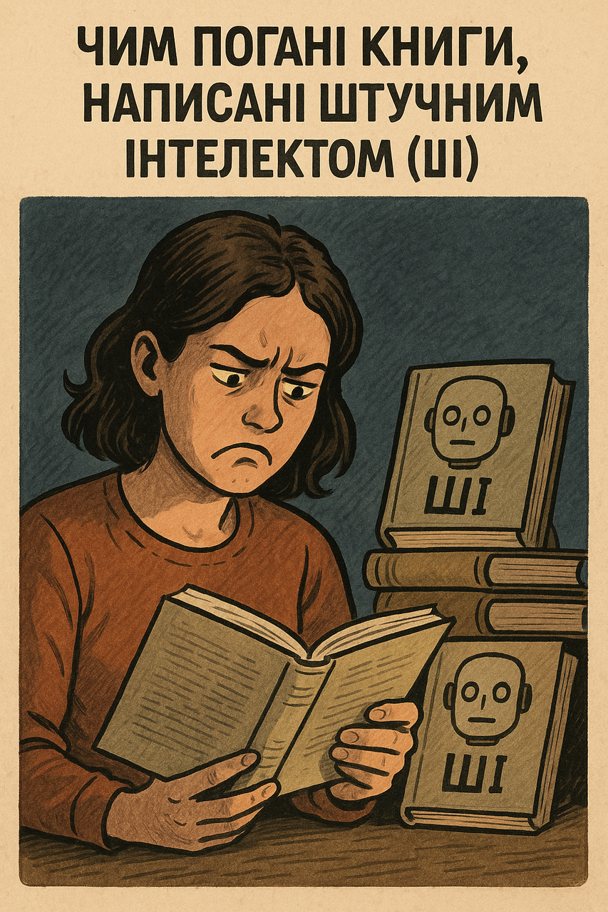 Чому книги, написані штучним інтелектом, не завжди варто публікувати без перевірки