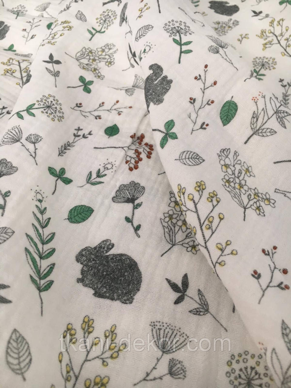 Муслін (жатка 1,6 м) пташки з гілочками, фото 1