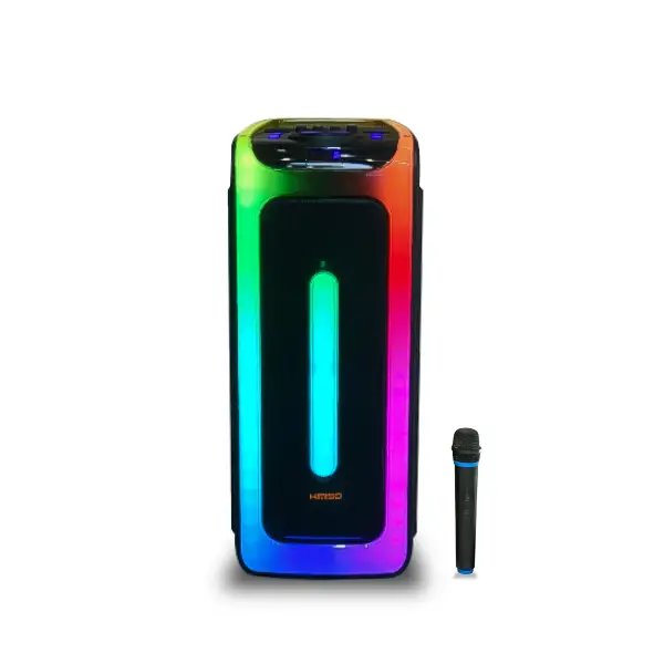 Акустика для вечірок портативна акустика з мікрофоном і пультом К BT/TF/USB/AUX 3000Вт Чорний Lugi, фото 1