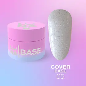 Камуфлююча база для нігтів LunaMoon Cover Base №5, 30 мл