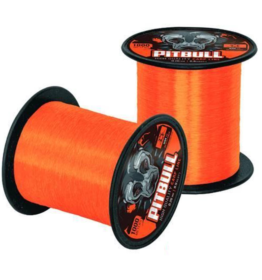 Леска CZ Pitbull High UV Carp Line (fluo orange) 1000m 0.29mm 10.83kg, фото 1