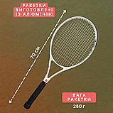 Ракетка для великого тенісу, тенісні ракетки для великого тенісу, великий теніс ракетки Babolat біла (BBL70), фото 3