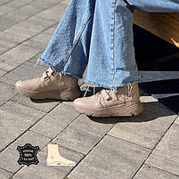 Дитячі підліткові утеплені шкіряні ортопедичні черевики на липучках 39 р, фото 3