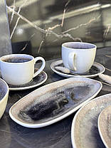 Кавовий набір для еспресо на 4 персони сірий Агат, фото 4