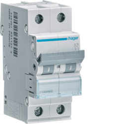 Автоматичний вимикач MCN210 2P  6 кА C-10A 2M HAGER, фото 1