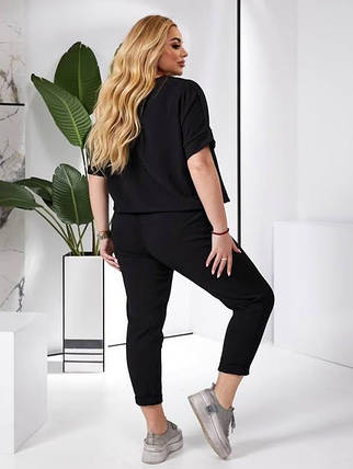 Шикарний жіночий костюм, тканина "Креп-Жатка" 50, 52, 54, 56, 58, 60 розмір 50, фото 2