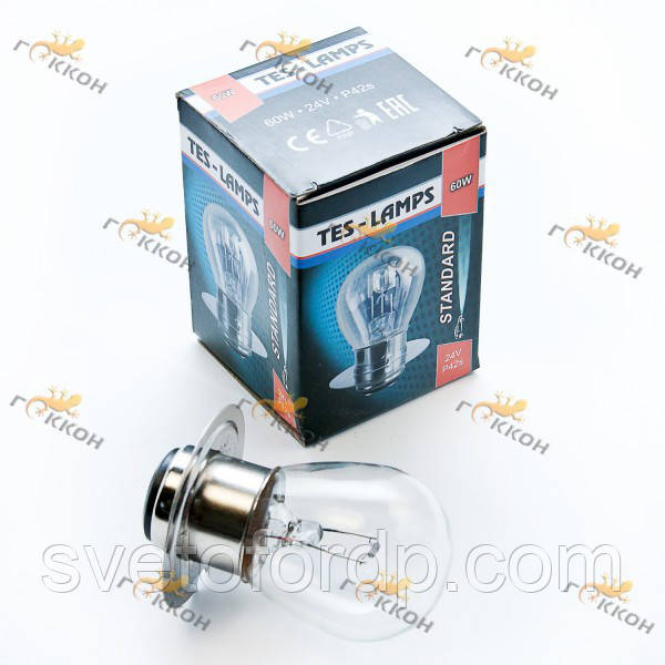 Лампа автомобільна AB35 24V 60W P42s "Tes-lamps", фото 1