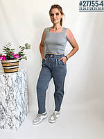 Жіночі штани у тонку смужку розмірний ряд 25,26,27,28,39,30