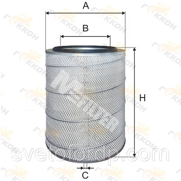 Фільтр повітряний Iveсo, Mercedes, Man, Pegaso, Renault, Skoda,Tatra [MFilter, Литва], фото 1
