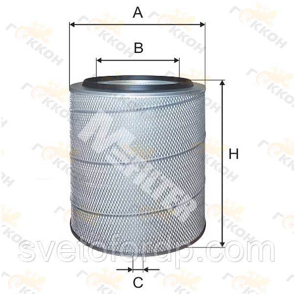 Фільтр повітряний DAF, Iveco, Scania [MFilter, Литва], фото 1