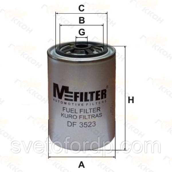 Фільтр паливний IVECO, Renault Trucks [MFilter, Литва], фото 1