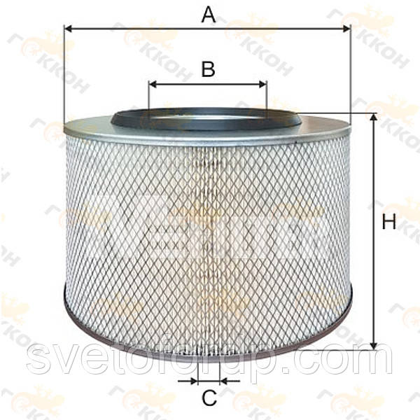 Фільтр повітряний Mercedes Trucks [MFilter, Литва], фото 1