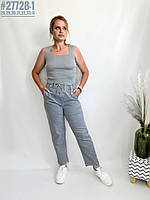 Жіночі штани у тонку смужку розмірний ряд 28,29,30,31,32,33