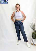 Жіночі штани у тонку смужку розмірний ряд 28,29,30,31,32,33