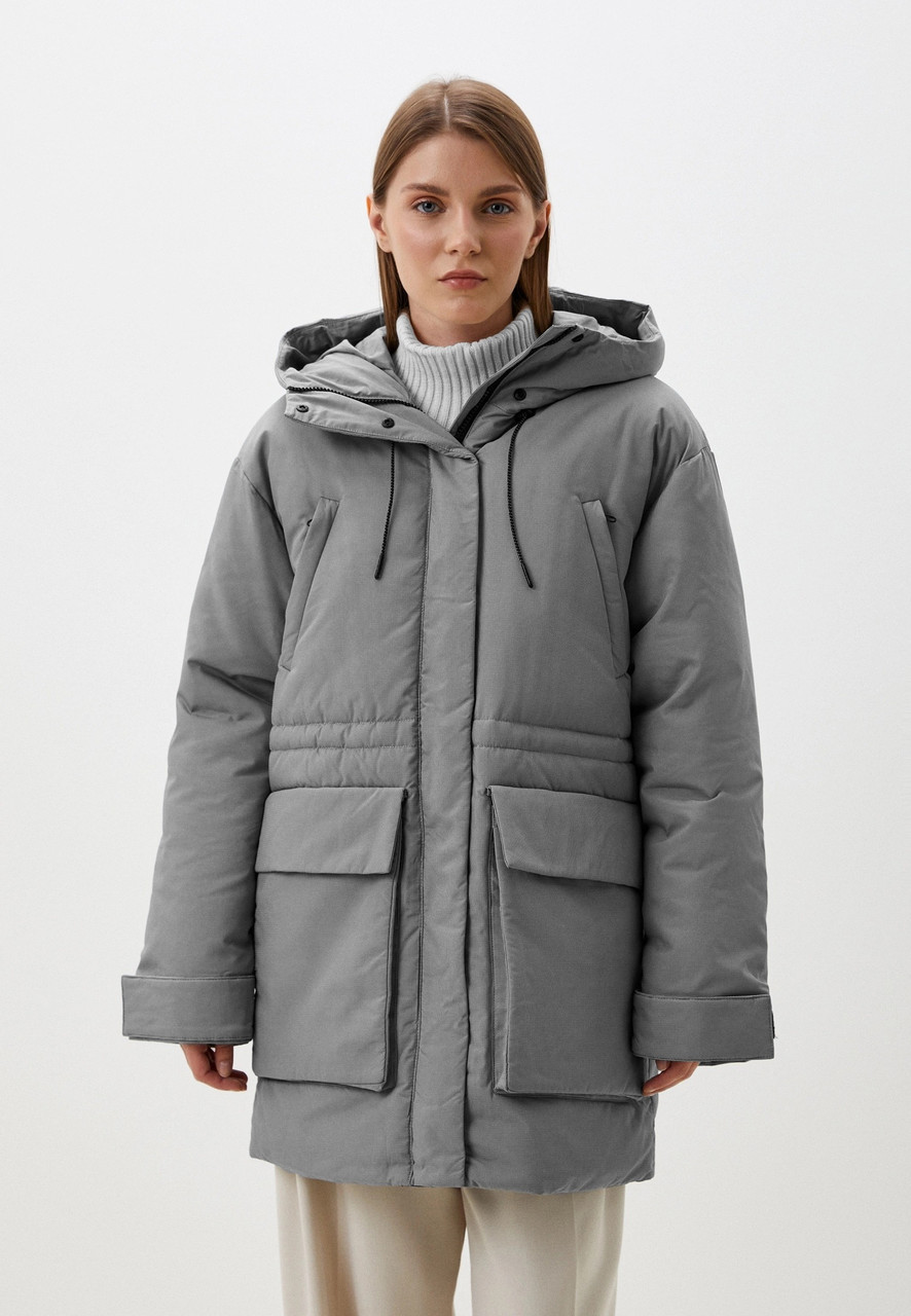 Зимова жіноча парка oversize Baon B0424503-202 сіра XS, фото 1