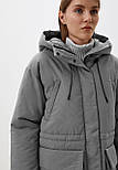 Зимова жіноча парка oversize Baon B0424503-202 сіра XS, фото 4