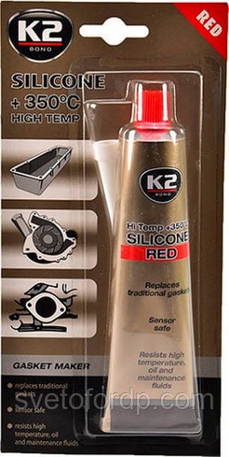 Герметик силіконовий червоний BOND SILICONE RED 85 гр [K2] (B2400N), фото 1