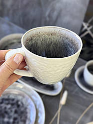 Керамічна сіра кружка Агат 400 мл