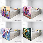 Дитяче ліжко з шухлядою, ліжко для дівчинки на ламелях з бортиком Фея, фото 4