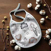 Детский непромокаемый слюнявчик на завязках Good Night