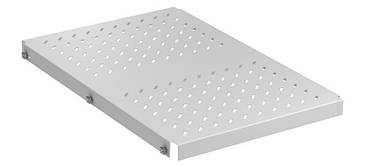 Полиця 19", 1U, з високим навантаженням, глибиною 700 мм, максимально 200кг, сіра ZPAS