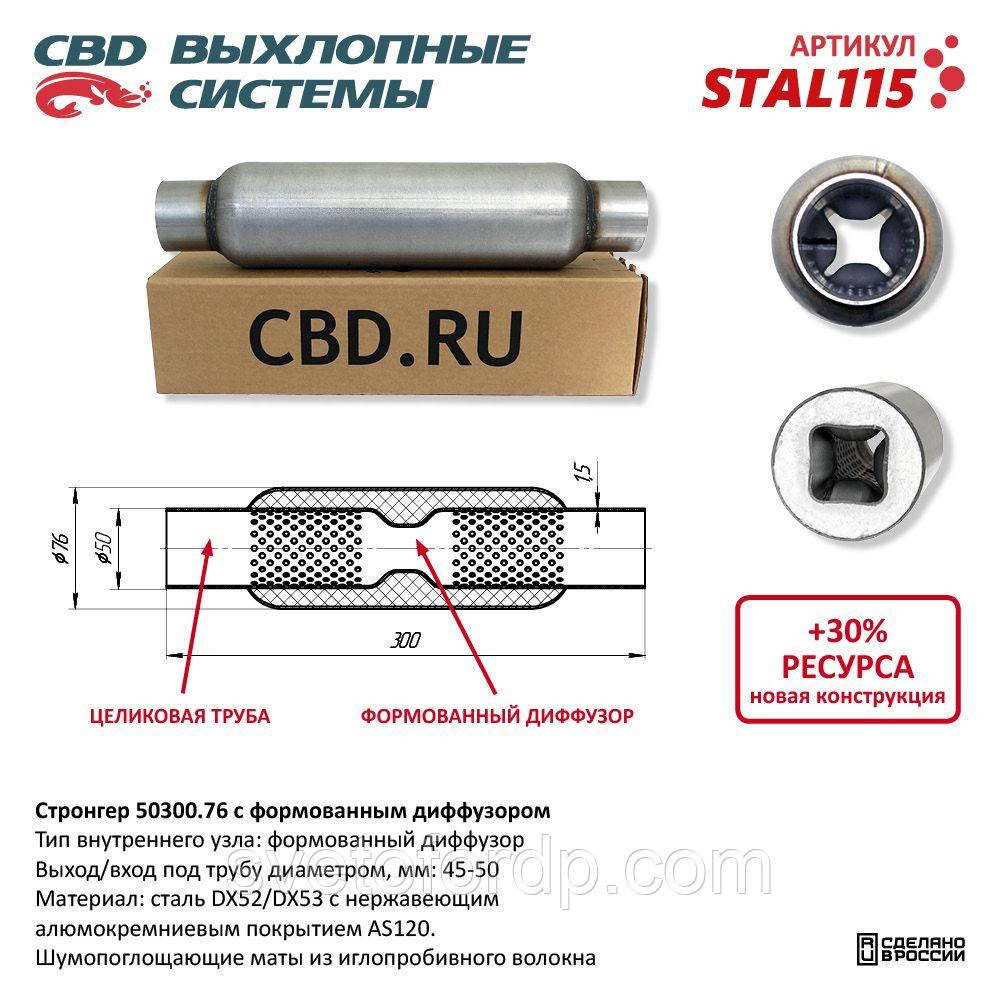 Стронгер 50/300.76 зяброподібний внутрішній вузол [CBD] (STAL100) 50300.76, фото 1