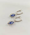 Срібні сережки з танзанітом СТ1290/ц-тз, фото 5