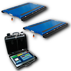 Автомобільні підкладні ваги 20ВА-Д Dini Argeo (комплект дві платформи + індикатор чемодан з чекодруком)