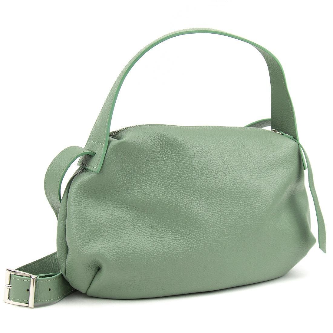 Сумка жіноча шкіряна Firenze Italy F-IT-0565M м'ятна на плече