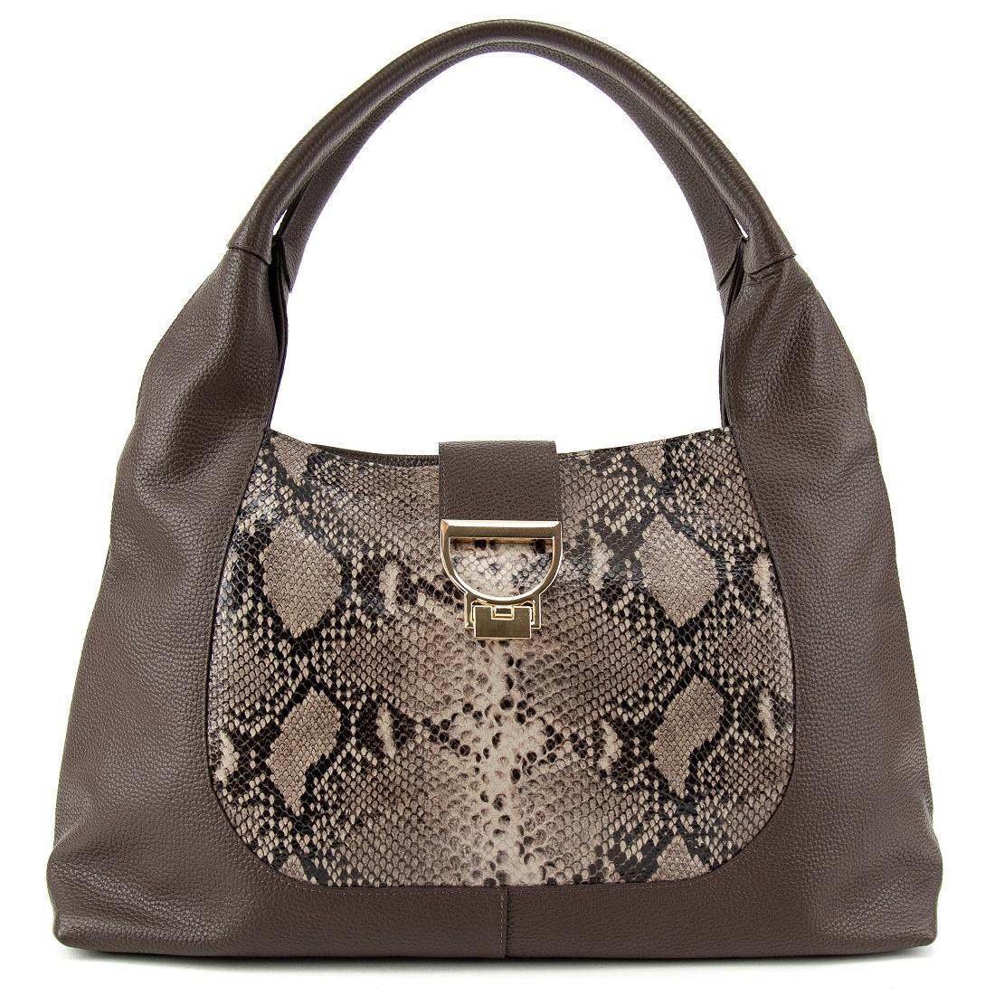 Сумка жіноча шкіряна Tavinchi CH-555DB-R шоколадна, фото 1